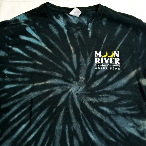 Moon River Brewing Company Savannah  Georgia Tie Dye T-Shirt Adult Large Beer - Picture 3 of 7